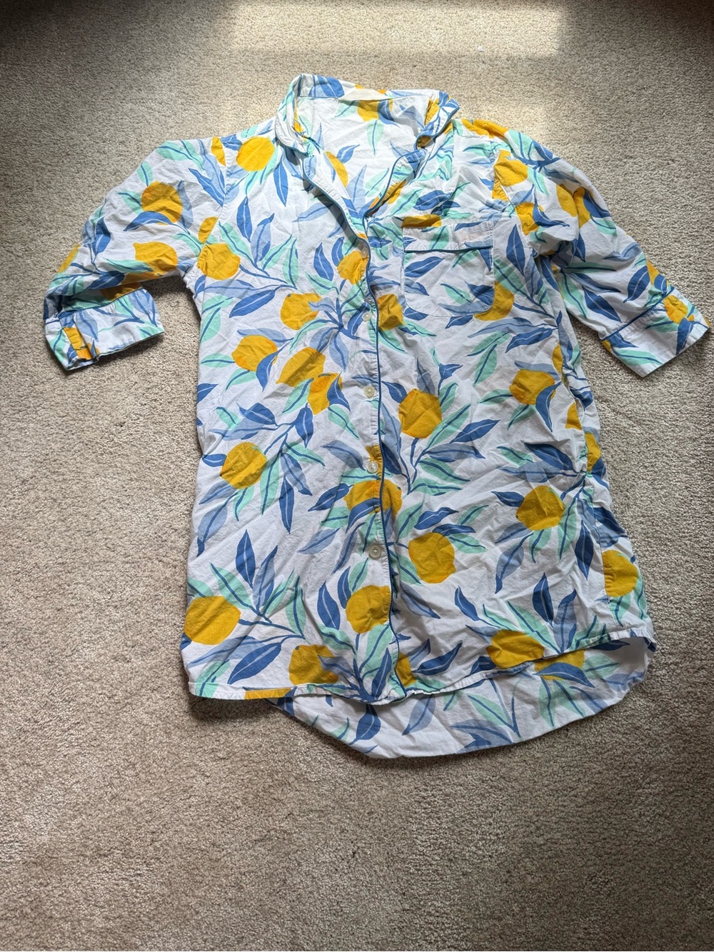 Printfresh Lemon Zest Sleep Shirt
